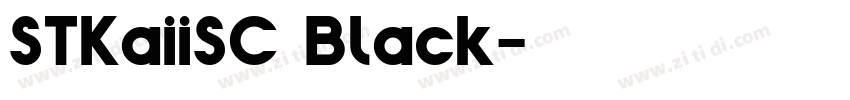 STKaiiSC Black字体转换